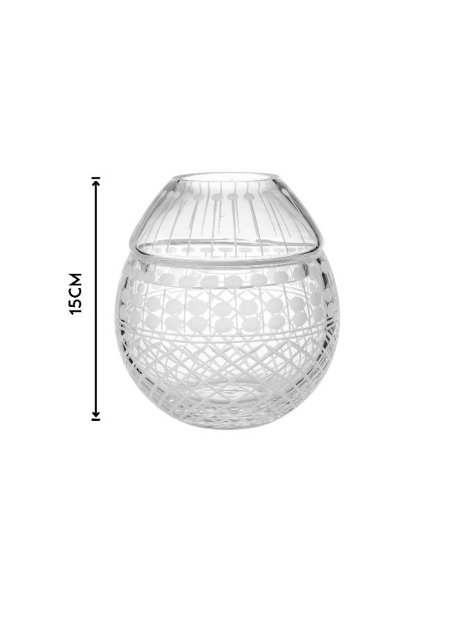 byblos Crystal Travel Tissue Box, Laser Engraved, Clear Colour  - Image 4