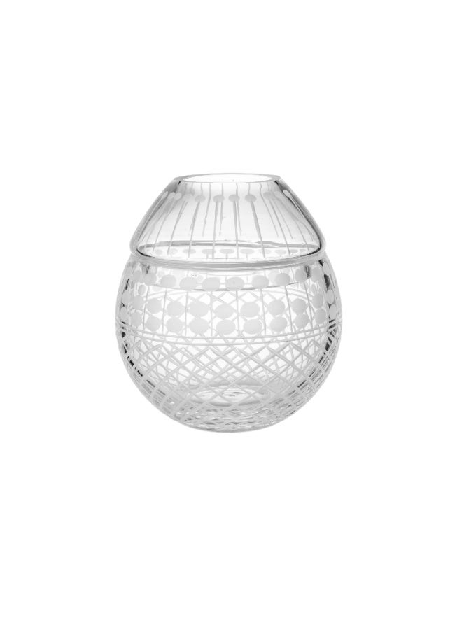 byblos Crystal Travel Tissue Box, Laser Engraved, Clear Colour  - Image 3