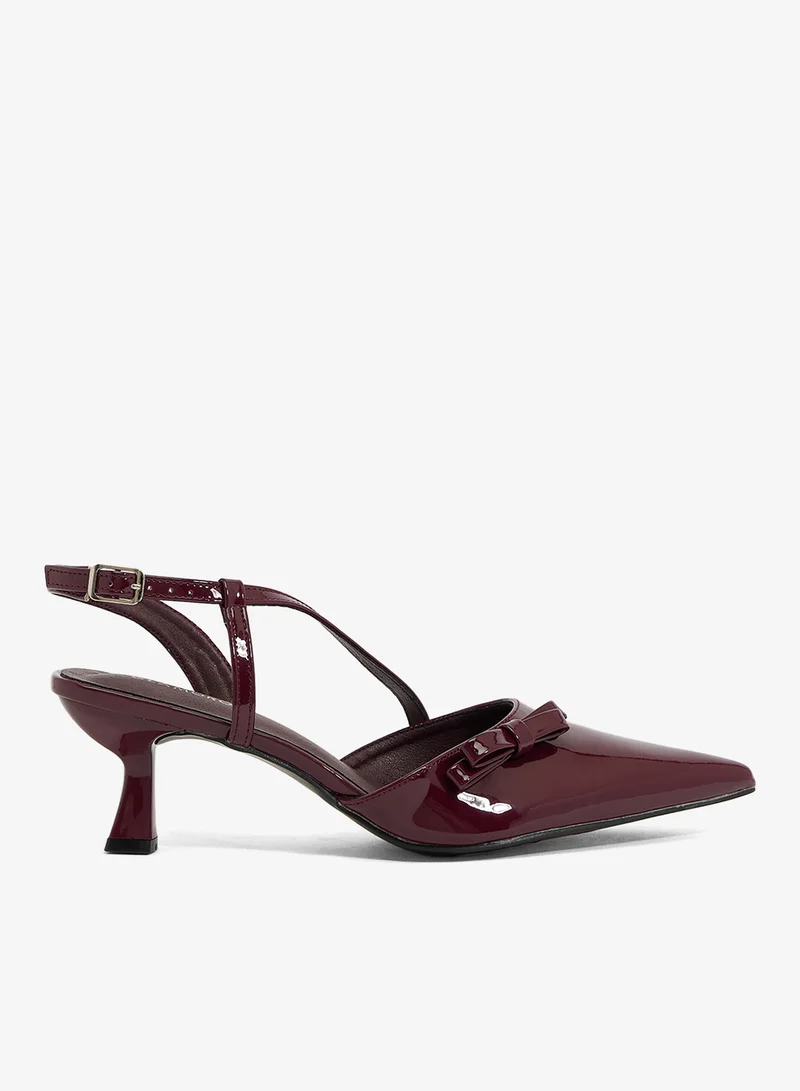 Casual Sling Back Kiiten Heeled Sandals