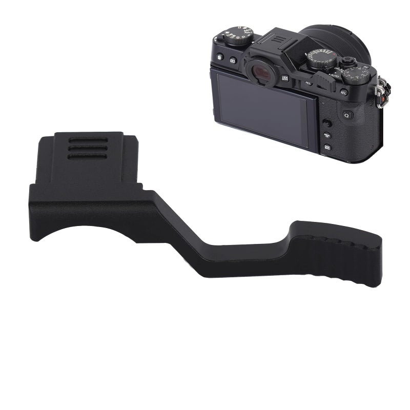 SZZCNOX Metal Thumbs Up Grip Compatible with Fuji Fujifilm XT30IIIXT20IIIXT10IIIXT30IIXT20II XT10IIXT30XT20XT10XT50 Mirrorless Cameras Thumb Rest Support with Hot Shoe Cover Black - Image 2