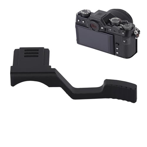 SZZCNOX Metal Thumbs Up Grip Compatible with Fuji Fujifilm XT30IIIXT20IIIXT10IIIXT30IIXT20II XT10IIXT30XT20XT10XT50 Mirrorless Cameras Thumb Rest Support with Hot Shoe Cover Black - Image 1