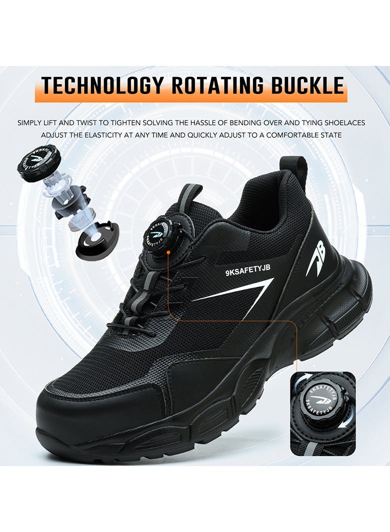 general Mens Work Safety Shoes Indestructible Steel Toe Cap Sneakers - Image 3