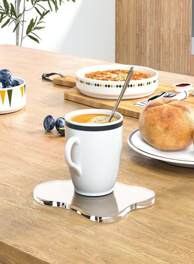 Leadiy Acrylic Coaster Decorative Plates, Irregular Bar Drink Coaster,Perfect for Tabletop Protection and Accessories Display. - Image 5