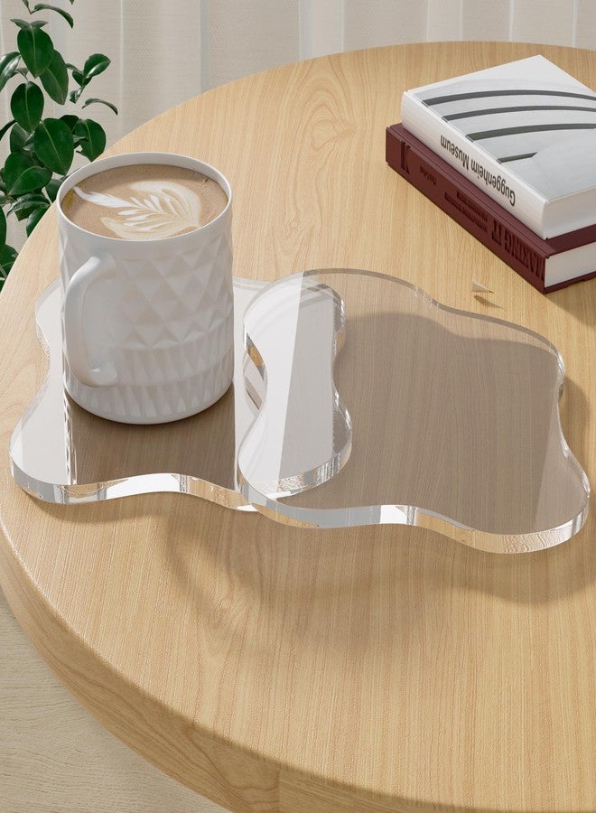 Leadiy Acrylic Coaster Decorative Plates, Irregular Bar Drink Coaster,Perfect for Tabletop Protection and Accessories Display. - Image 1