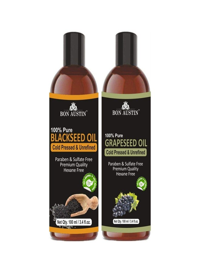 Bon Austin 100% Pure & Natural Blackseed Oil & Grapeseed Oil Combo pack of 2 bottles of 100 ml(200 ml) - Image 2