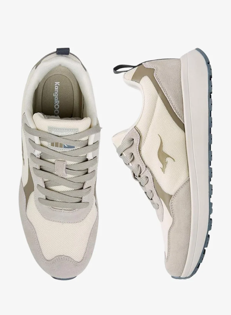 kangaROOS BEIGE Men's Lace-Up Sports Shoes for Men | Best Price UAE