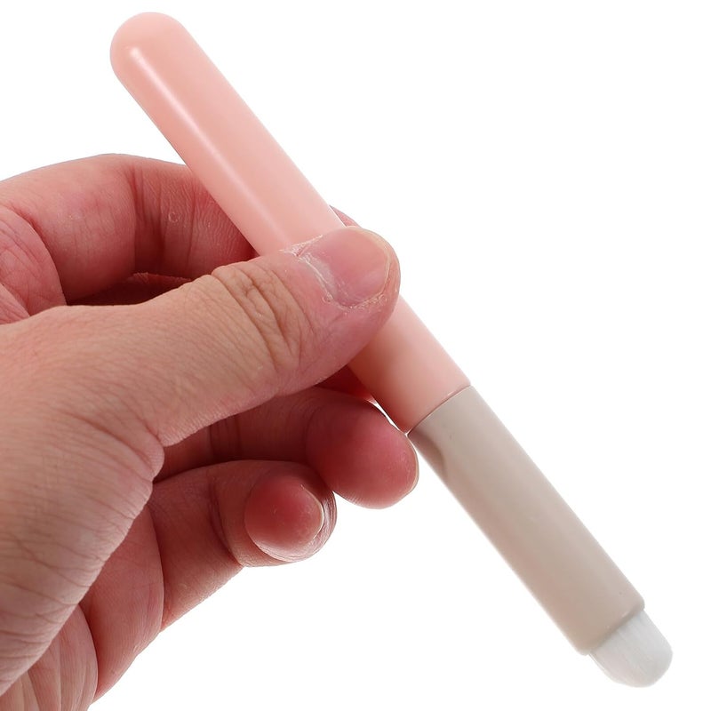 مجموعة أدوات تطبيق أحمر الشفاه من SHOWERORO مكونة من 3 قطع، تحتوي على فرشاة بنهاية مستديرة، وفرشاة لملمس الشفاه اللامع، أدوات مكياج محمولة لخلط وتغطية الشفاه بدقة - Image 4