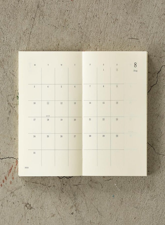 ديزاينفل مفكرة ميدوري إم دي 2026، إصدار شهري محدود من بونكو، فاصل كتب 22403006 (يبدأ في ديسمبر 2025) - Image 3