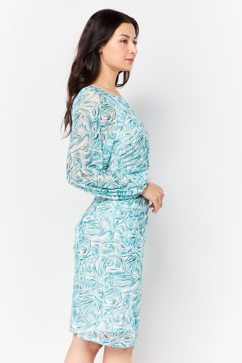 Phase Eight Women Allover Print Mini Dress, Multicolor - Image 3