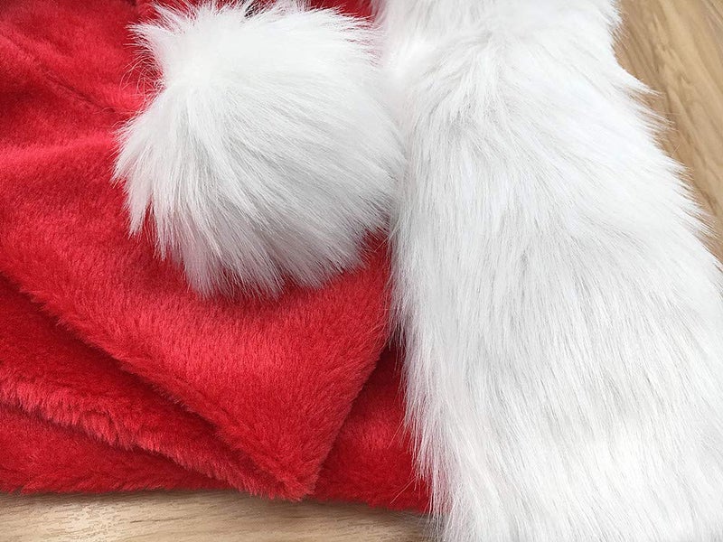 ALIMITOPIA 5 Feet Long Christmas Santa Hat,Overlength Plush Christmas Santa Claus Xmas Long-tail Cap Hat(One Size Fits All,Red) - Image 3