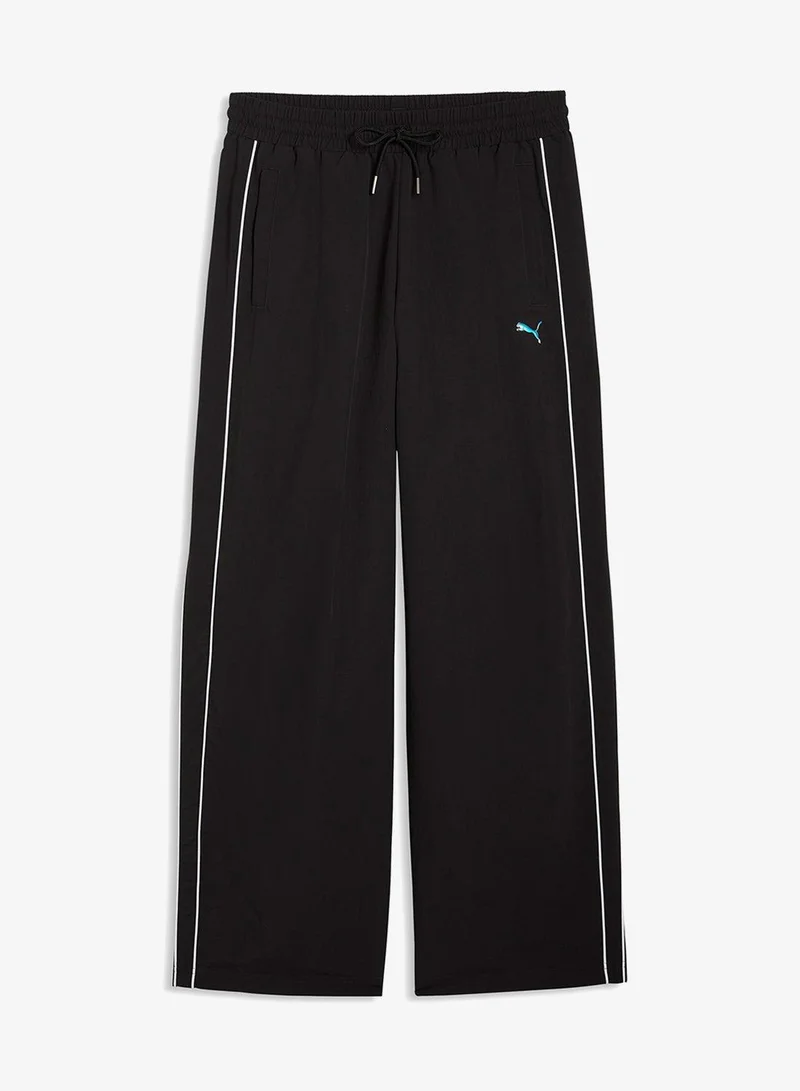 T7 Piping Relaxed Woven Track Pants