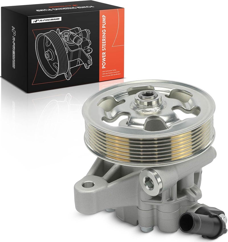 A-Premium Power Steering Pump with Pulley for Honda Accord 2008-2012, 2.4L, OEM Replacement #56100R40A03 - Image 1