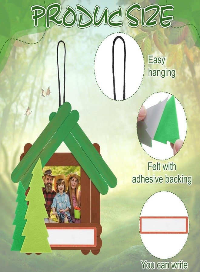 DoubleFill مجموعة أدوات صنع إطارات الصور الخشبية من دبل فيل، 24 عبوة، مع أعواد من خشب الصنوبر، مثالية للتخييم، والأنشطة المدرسية، وحفلات الأطفال، والعطلات. تتضمن المجموعة 24 قطعة من أعواد خشب الصنوبر. مناسبة للفصول الدراسية، والمنزل، والعطلات، وأنشطة مدارس الكتاب المقدس، ولوازم الحفلات. - Image 3