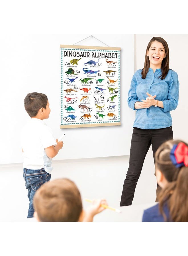 Outus Dinosaur Alphabet Chart Hanger - Educational Poster A to Z Names for Preschool and Kindergarten - Classroom Decorations and Learning Chart - Image 5