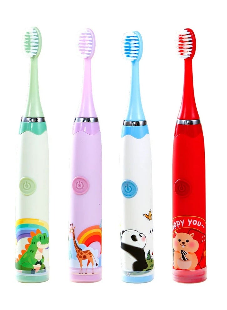 keke Fun & Gentle Children's Electric Toothbrush Pediatric Dentist-Approved for Kids Oral Care Red Color - Image 5