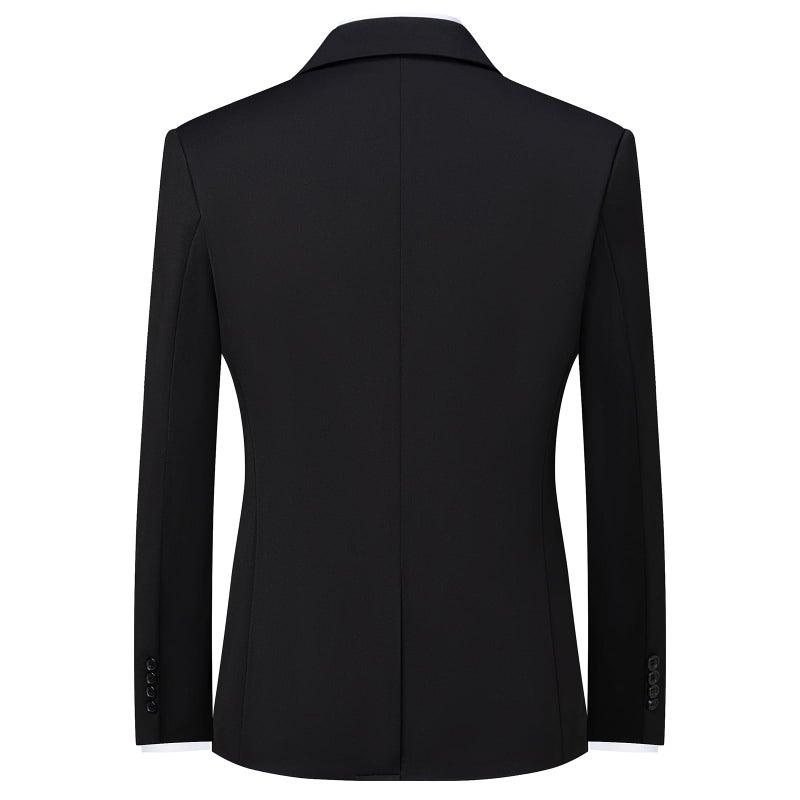 Mylldey Mens Blazers Wrinkle Free Sport Coat Business Casual Men's One Button Slim Fit Travel Blazer Lightweight Suit Jacket(Black, 3XL) - Image 2
