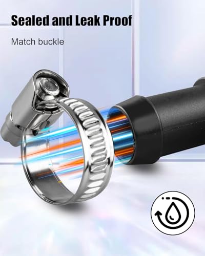 QLZOZB 2 Pcs Upgraded Heater Core Coolant Hose Connector Compatible with Ford Lincoln Models Replace 800418 905006 4215 34 Tube and 34 Heater Hose - Image 3