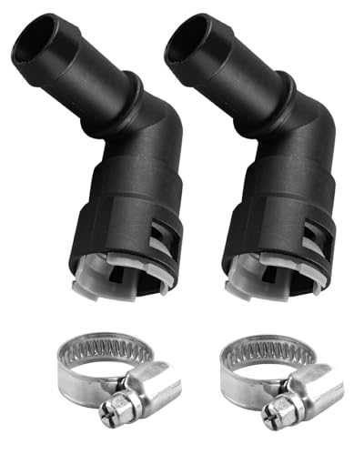 QLZOZB 2 Pcs Upgraded Heater Core Coolant Hose Connector Compatible with Ford Lincoln Models Replace 800418 905006 4215 34 Tube and 34 Heater Hose - Image 1