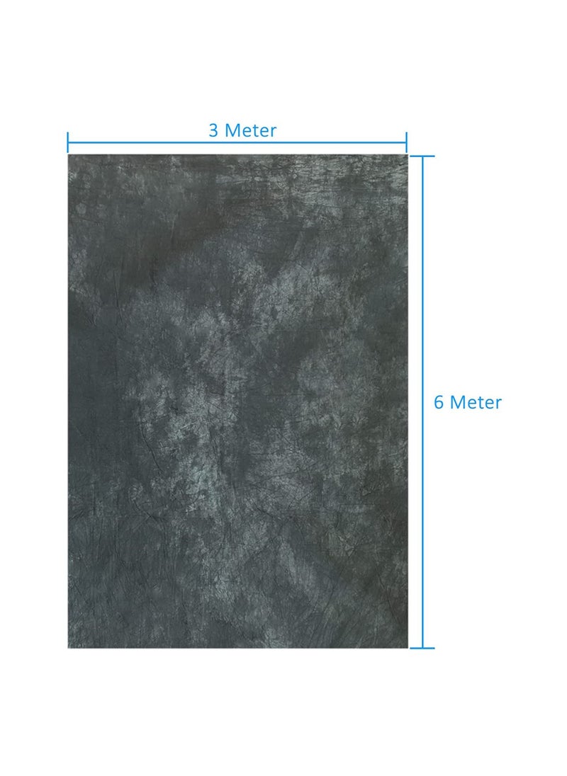 Coopic - COOPIC RM05 Photography Backdrop (3MX6M) Art Fabric Smoky Dark Gray Photography Background For Photo Studio Props. - Image 1