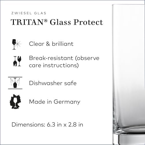 SCHOTT ZWIESEL ZWIESEL GLAS Paris Iceberg Long Drink Glass 16.5 Ounce (Set of 6), Drinking Glasses for Long Drinks, Dishwasher-Safe Tritan Crystal Glasses, Made in Germany - Image 2