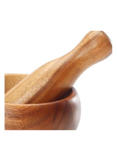 Wooden Mortar And Pestle Brown 15 x15 x 9.5centimeter - pzsku/Z438F8E05F4D6723F604BZ/45/_/1689854566/1cce2fd4-749c-4ef1-b9eb-305527d36218