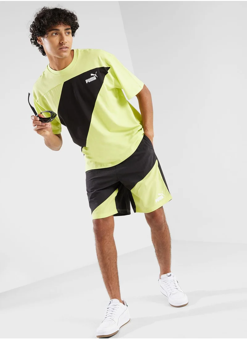 PUMA 8" Power Colorblock Woven Shorts