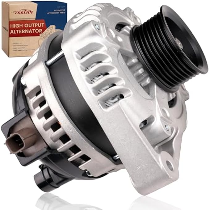 TSSLIIN Upgraded High Output Alternator For/HONDA Accord EX EX-L LX 2008-2012 LX-P 2009-2012, For/Acura TSX 2009-2014 2.4L L4 31100-R40-A01 130A 12V 7-Groove Pulley - Image 1