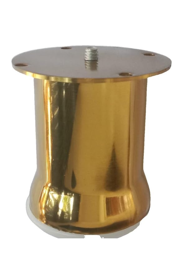 Generic Furniture Legs Metallic Gold Cylindrical Sofa Feet 4Piece Set 2 3 INCH  - Image 1