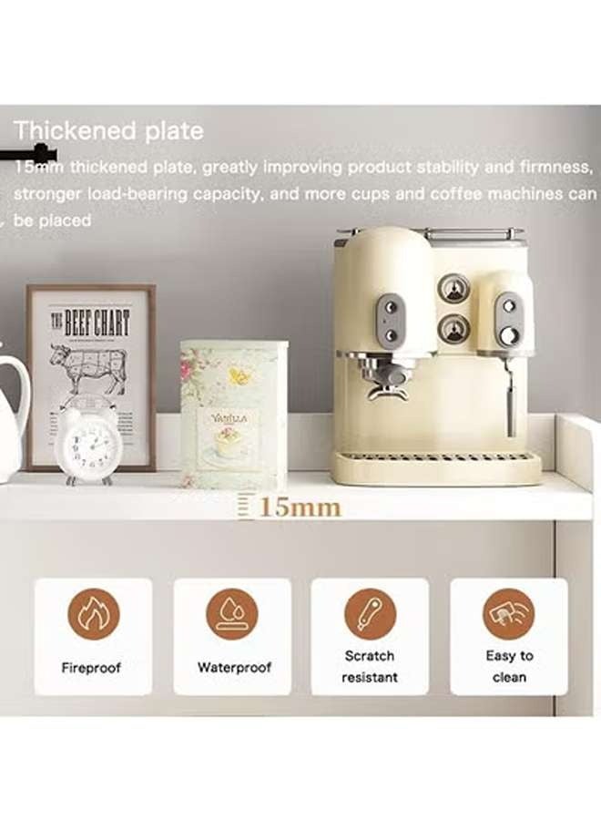 AGD Modern Buffet Sideboard with 2 Storage Drawers White - Image 5