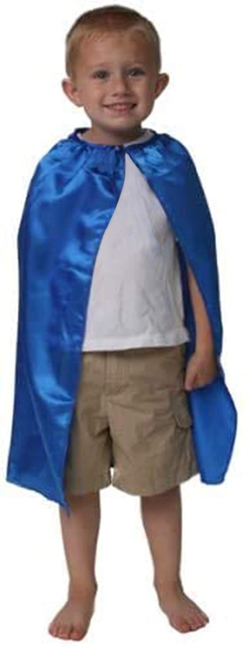 Making Believe Kids Superhero Cape - Satin - Blue - 20" - Image 4