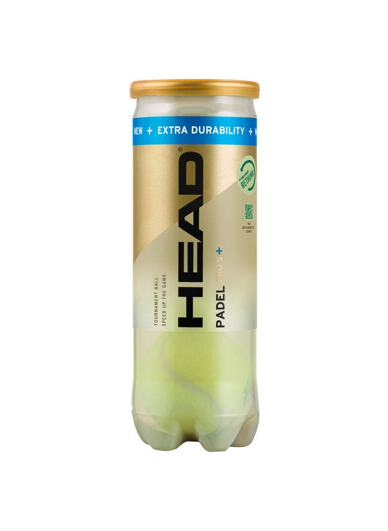 HEAD - Padel Pro S+ - Tournament Grade Ball, Designed For Faster Play - Image 1