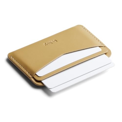 BELLROY حافظة بطاقات بيلروي (حافظة بطاقات جلدية بسيطة مع مساحة تصل إلى 4 بطاقات) - خردلي - Image 3