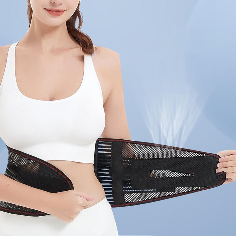 Lower Back Brace - Adjustable Waist Support for Men | Multipurpose Workout Back Brace, Lightweight Breathable Lumbar Supports Accessories for Indoor Home Living Room - Image 2