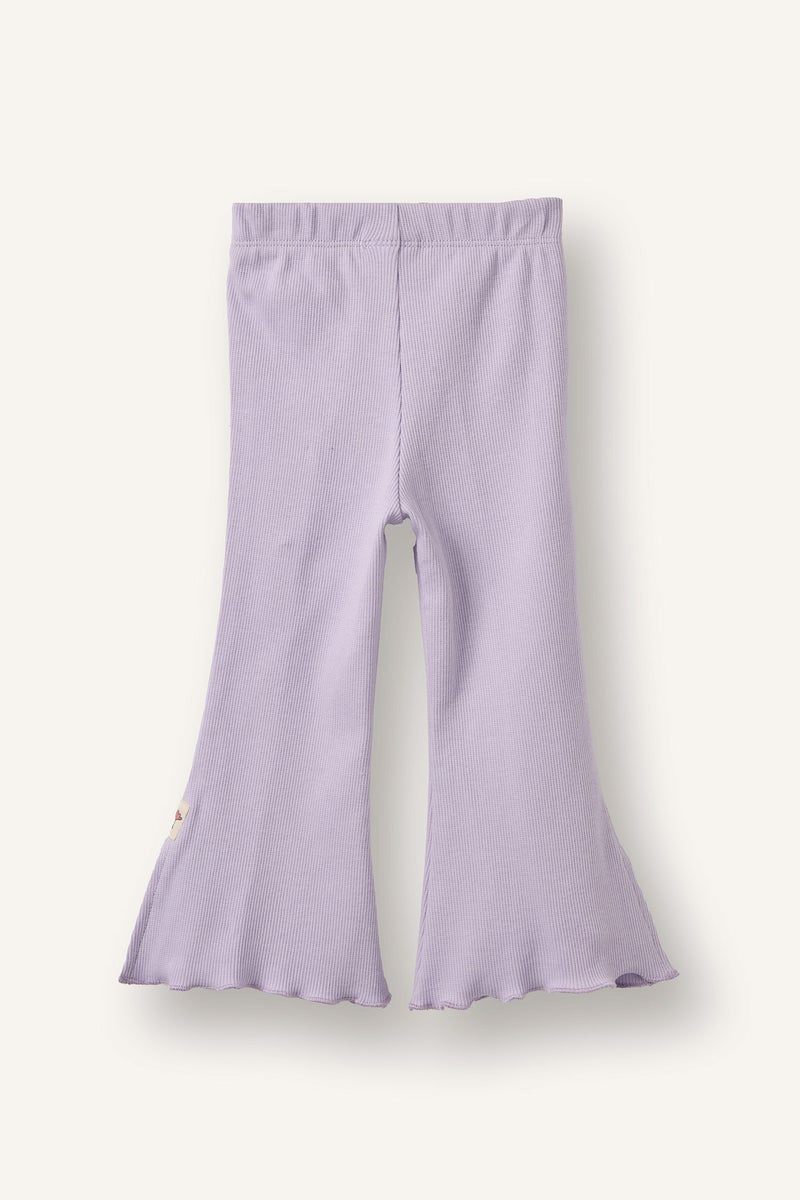 DeFacto Purple BabyGirl Baby Girl Ribbed Camisole Leggings Casual - Image 3