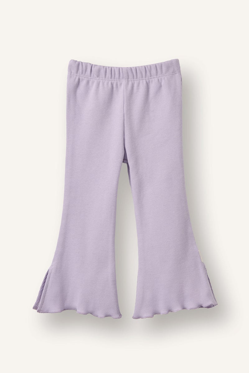 DeFacto Purple BabyGirl Baby Girl Ribbed Camisole Leggings Casual - Image 1