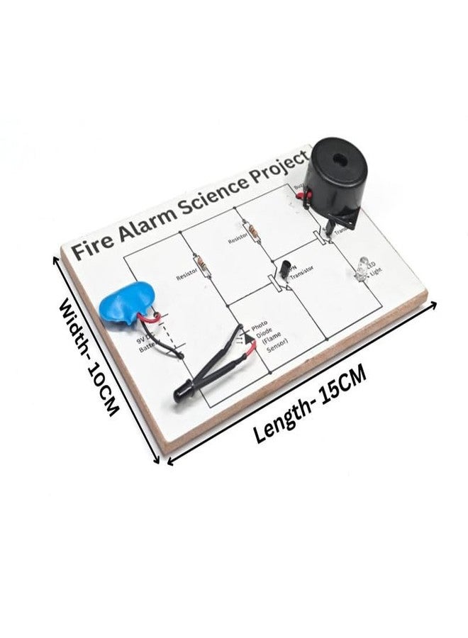 ESPtronics Readymade Science Project Fire Alarm Kit for School Kids Physics Experiment DIY Working Model for Class 12 Students - Image 3