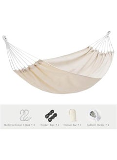 TRASSLE Hammocks, Comfortable Fabric Hammock, Durable Hammock Up to 450lbs Portable Lightweight Hammock with Travel Bag,Perfect for Camping Outdoor/Indoor Patio Backyard  - Image 2