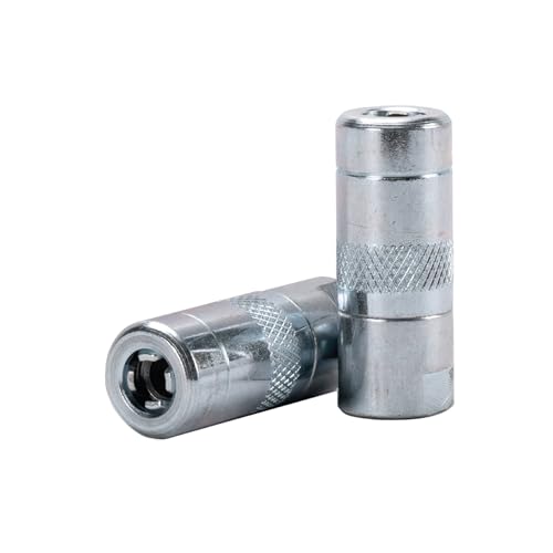 LUMAX لومكس LX-1400-2 فضي موصل شحم قياسي 1/8" NPT (عبوة من 2). موصل شحم قياسي. يناسب جميع خيوط 1/8" NPT. 4500 PSI (310 بار) أقصى ضغط تشغيل. - Image 1
