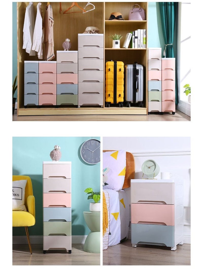 Cool Baby - COOLBABY Plastic Cabinet 5 Drawers Storage Dresser,60CM (Mut) - Image 1