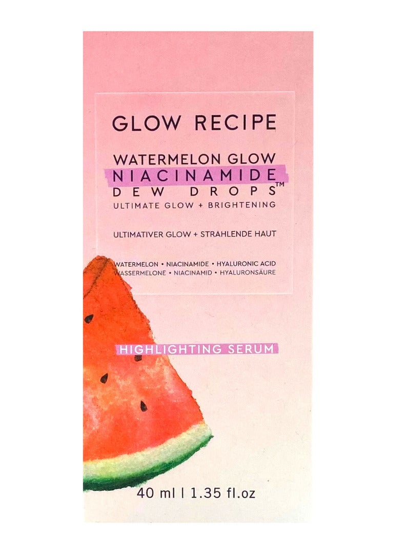 GLOW RECIPE Watermelon Glow Niacinamide Dew Drops Serum 40 ml - Image 1
