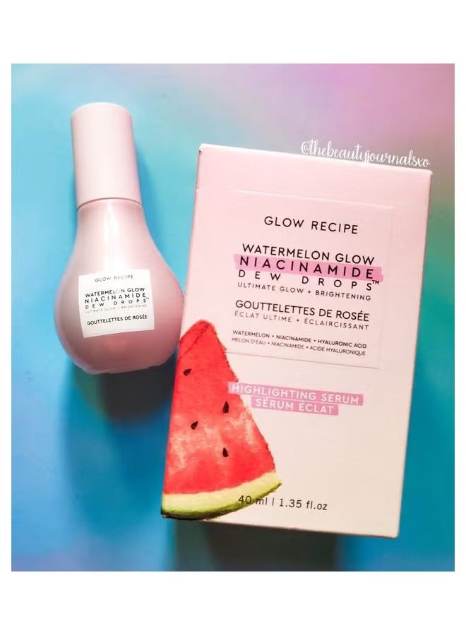 GLOW RECIPE Watermelon Glow Niacinamide Dew Drops Serum 40 ml - Image 3
