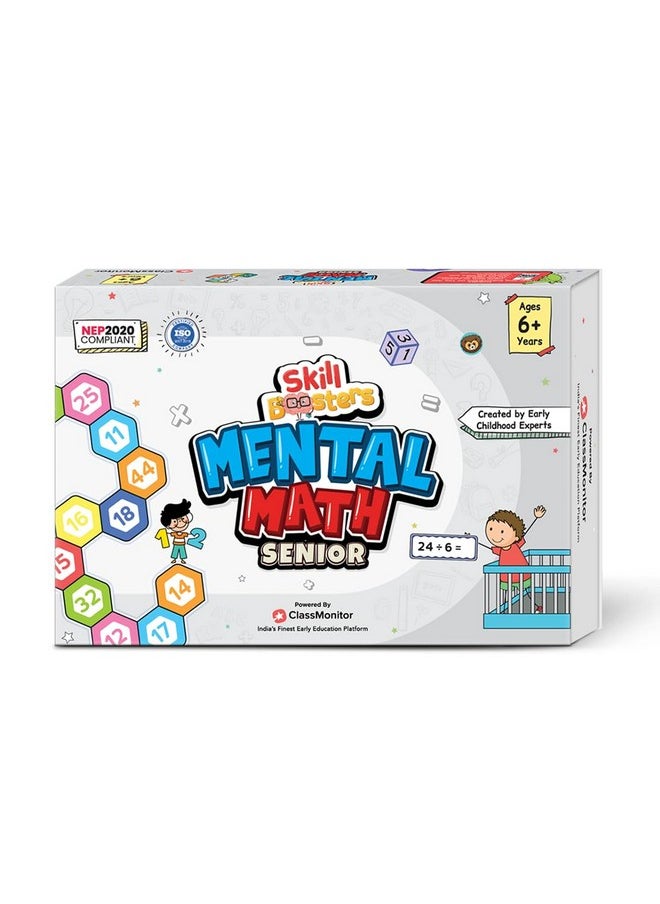 ClassMonitor ClassMonitor Senior Mental Math Kit for Ages 6+ | Challenging Math Activities for Kids | 180+ Activities| Boosts Numeracy and Logical Thinking | Developed by Expert Educators and Mathematicians  - Image 1