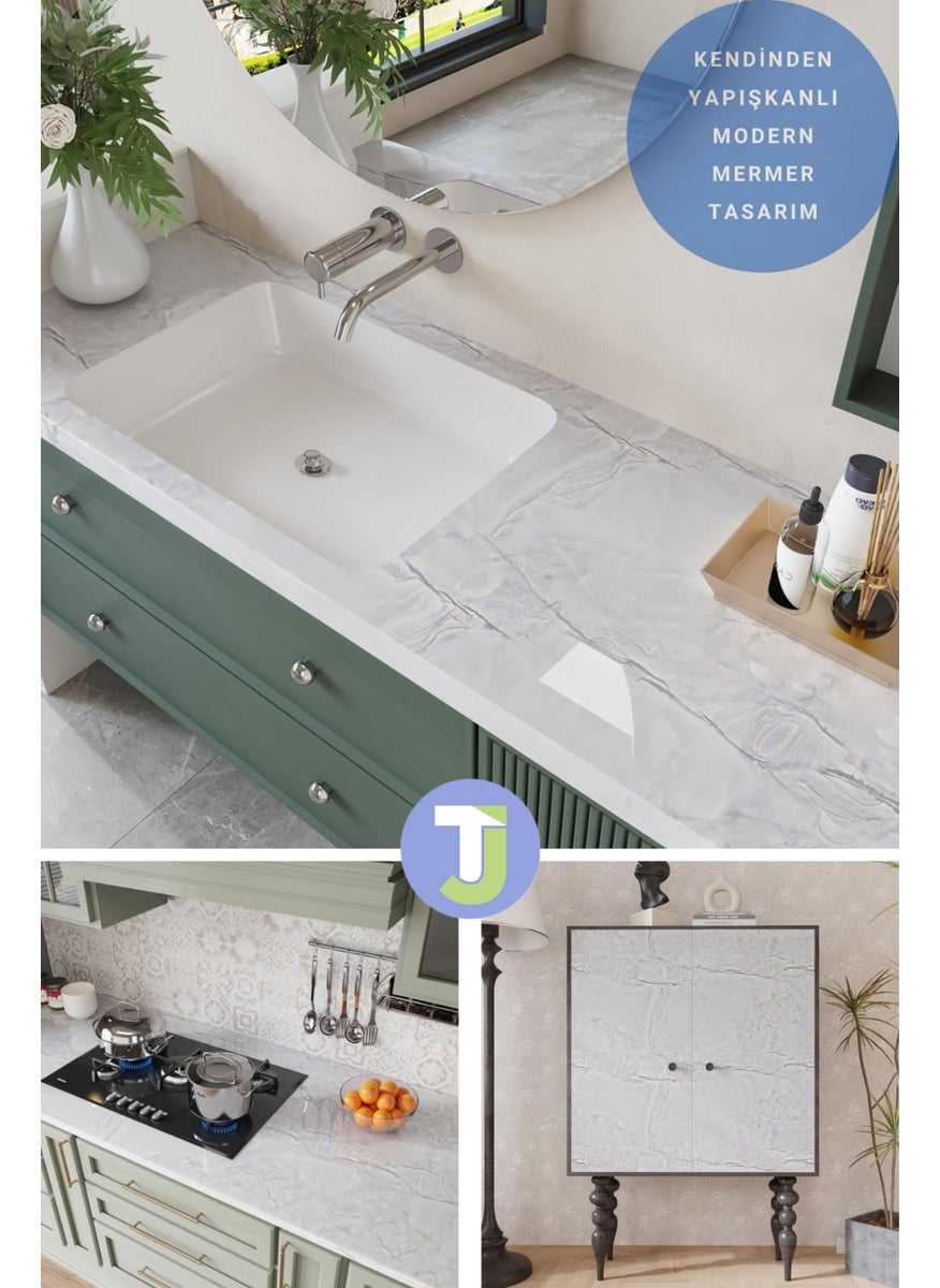 Self Adhesive Marble Pattern Foil Kitchen Bathroom Countertop Wall Table Covering 60cmx500cm - pzsku/Z43903BCF648055AB1821Z/45/_/1728061556/226fd7b5-5418-483d-a5ee-1ea8a3e68fd4