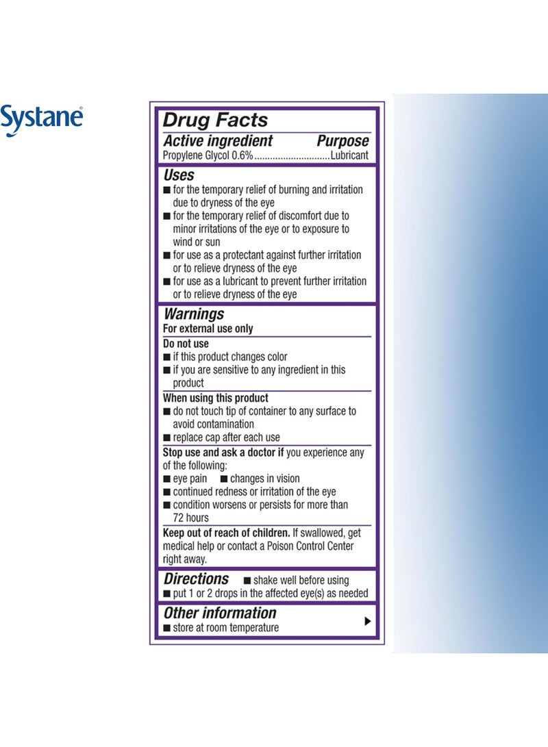 Systane COMPLETE Lubricant Dry Eye Drops, 0.33 Fl Oz - Image 2