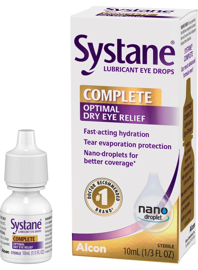 Systane COMPLETE Lubricant Dry Eye Drops, 0.33 Fl Oz - Image 1
