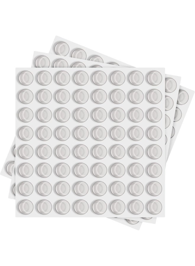 Cabinet Door Bumpers 1/2" Diameter 200 Pcs Self Adhesive Sound Dampening Clear Bumper Pads for Drawers, Table Tops, Cupboard, Picture Frames, Glassware and Furniture - Image 1