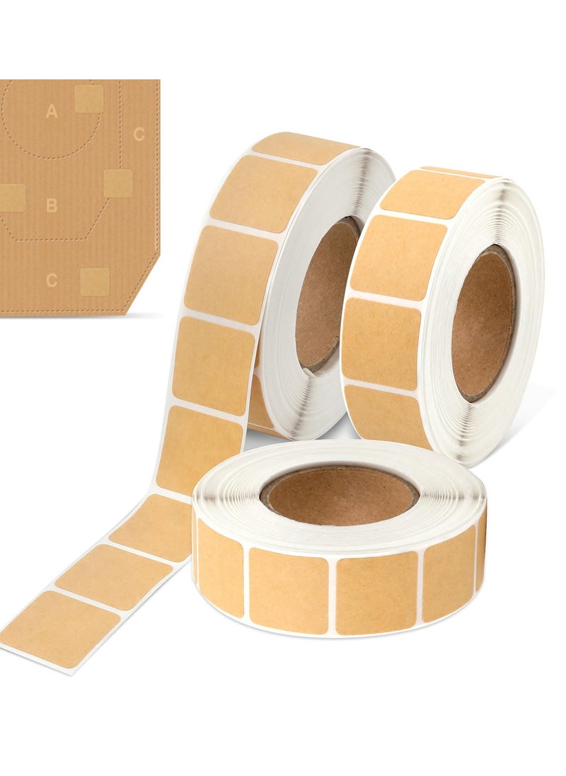 Excefore - 3000pcs Square Target Pasters, 3 Rolls Self Adhesive 0.87 Inch Target Labels Easy to Peel & Stick Square Roll Stickers Paper Shooting Targets for The Range - Image 1