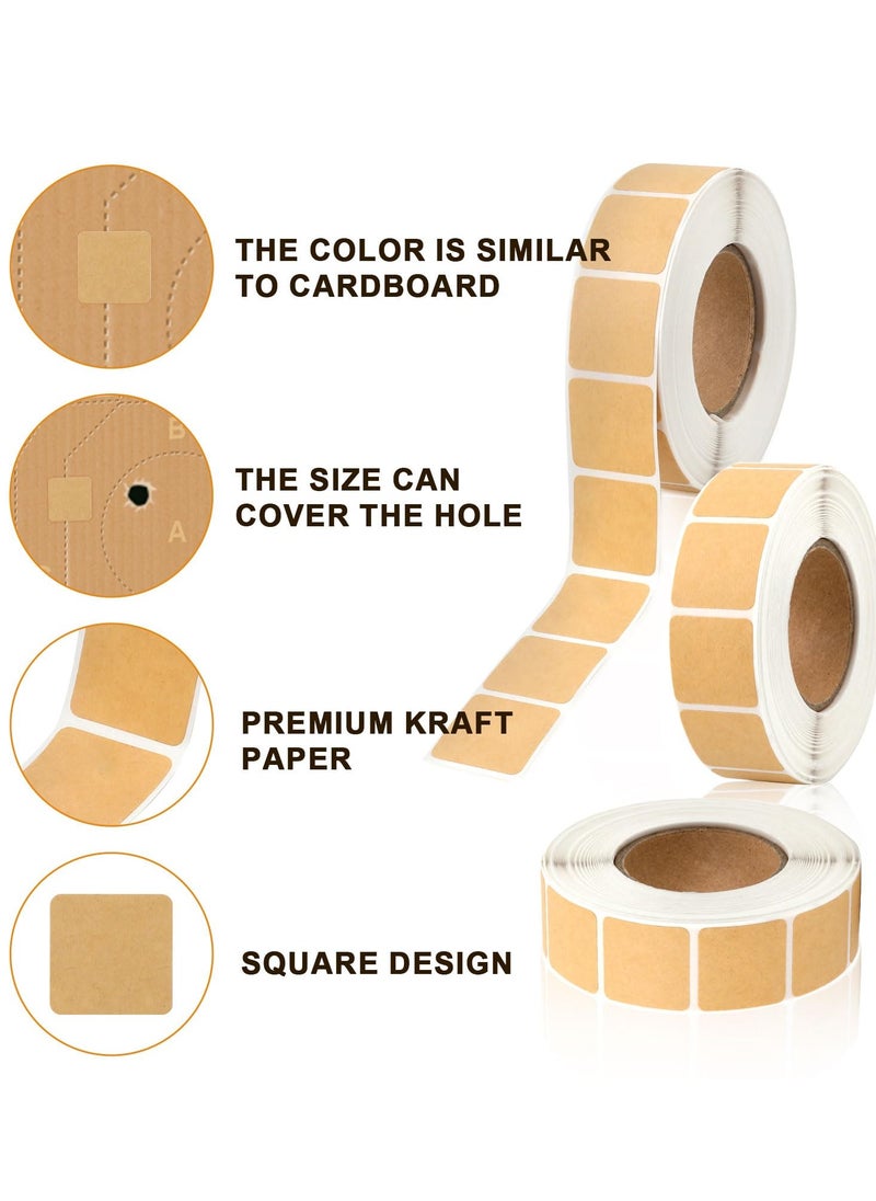 Excefore - 3000pcs Square Target Pasters, 3 Rolls Self Adhesive 0.87 Inch Target Labels Easy to Peel & Stick Square Roll Stickers Paper Shooting Targets for The Range - Image 1
