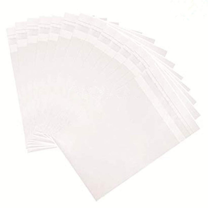 5 x 7inch Crystal Clear Resealable Cello Cellophane Bags for Candy Cookies Cards Pack of 100