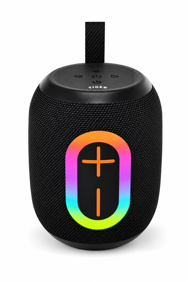 تايجر سبيكر بلوتوث T-157 مع إضاءة RGB وصوت ستيريو، وقت تشغيل يصل الى 3 ساعات، تصميم محمول مثالي للرحلات والمناسبات - Image 2